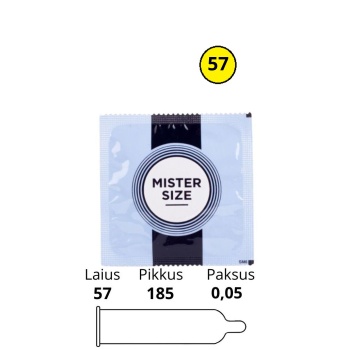 MISTER SIZE 57MM 1TK.