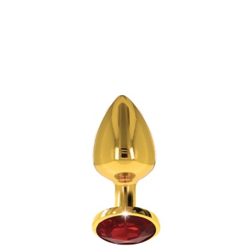 TABOOM LUXURY GOLD PLUG RED JEWEL L