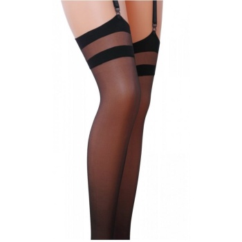PASSION STOCKINGS BLACK ST002
