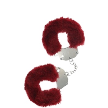 OUCH! FLUFFY CUFFS BURGUNDY