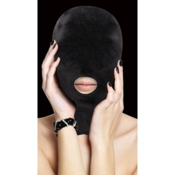 VELVET MASK WITH MOUTH OPENING