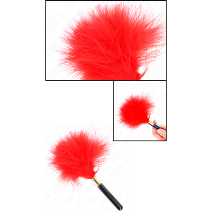 KINK TICKLE FEATHER - RED&GOLD
