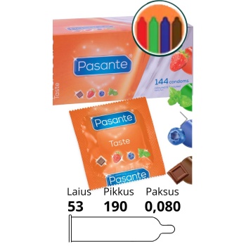 PASANTE FLAVOURS PACK 144pcs