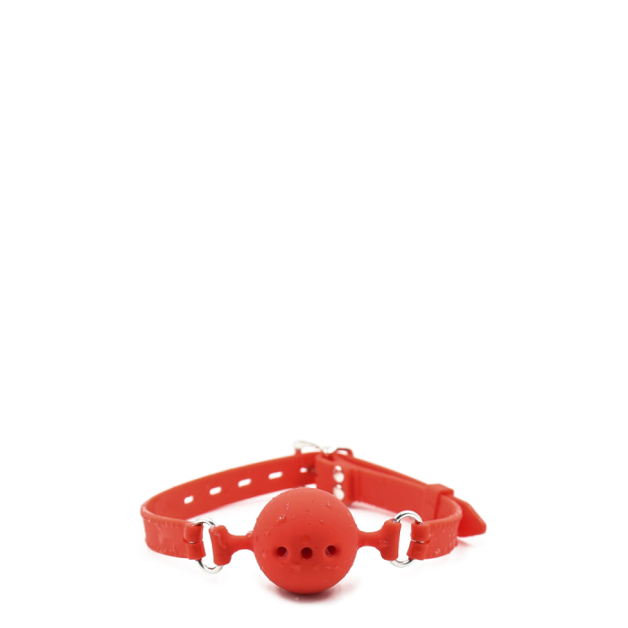 SILICONE BALL GAG M DIA 4.5CM RED
