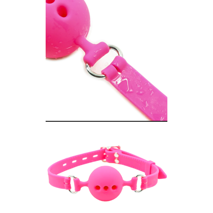 SILICONE BALL GAG PINK