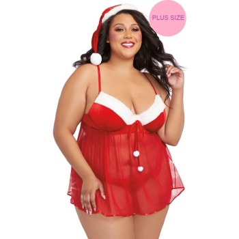 SANTA BABYDOLL - THONG AND THAT 2XL