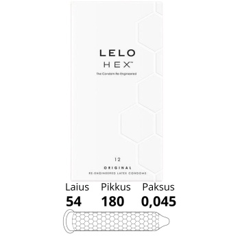 LELO - HEX CONDOMS 12 PCS