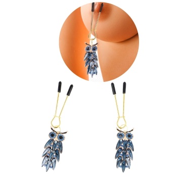 KINK - OWL PENDANT NIPPLE CLAMPS 6 CM