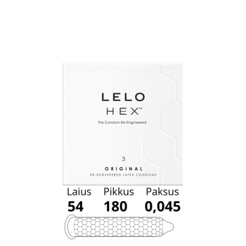 LELO - HEX CONDOMS 3PCS