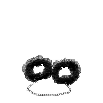 SF LACE HANDCUFFS WITH CHAIN