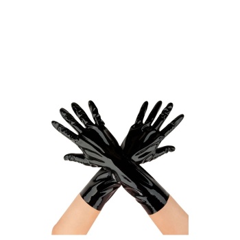 LATEX GLOVES - LARGE - BLACK
