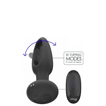 ADDICTED TOYS FLIPPING TONGUE ANAL PLUG WITH REMOTE