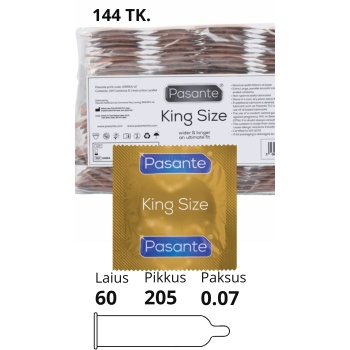 PASANTE KING SIZE CONDOMS 144PCS