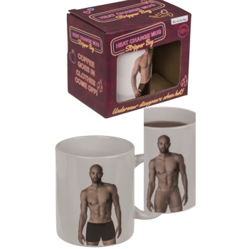 STRIPPER BOY NAKED MUG