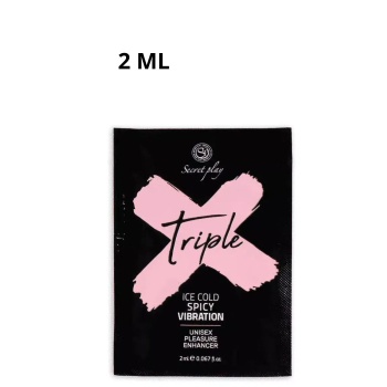 TRIPLE X - UNISEX PLEASURE ENHANCER GEL SACHET 2ML