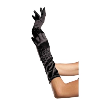 ELBOW LENGTH SATIN GLOVES