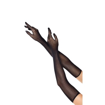 OPERA LENGTH FISHNET GLOVES