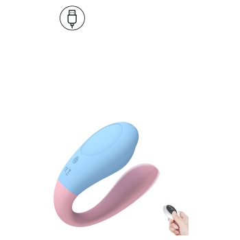COUPLES VIBRATOR BLUE/PINK