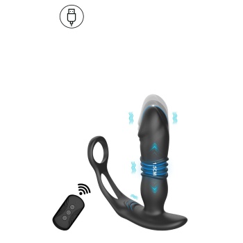 PROSTATE MASSAGER THRUSTING/VIBRATING REMOTE CONTROL