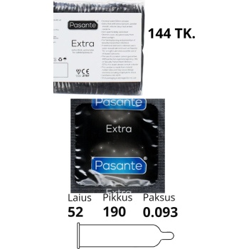 PASANTE KING SIZE CONDOMS 144PCS