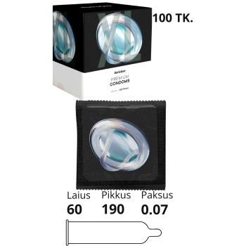SATISFYER PREMIUM CONDOMS 100 PIECES SIZE 60