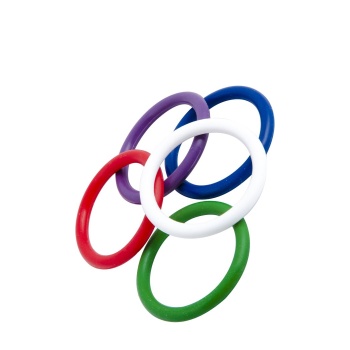 RAINBOW SILICONE PLEASURE RINGS (5 COLORS)