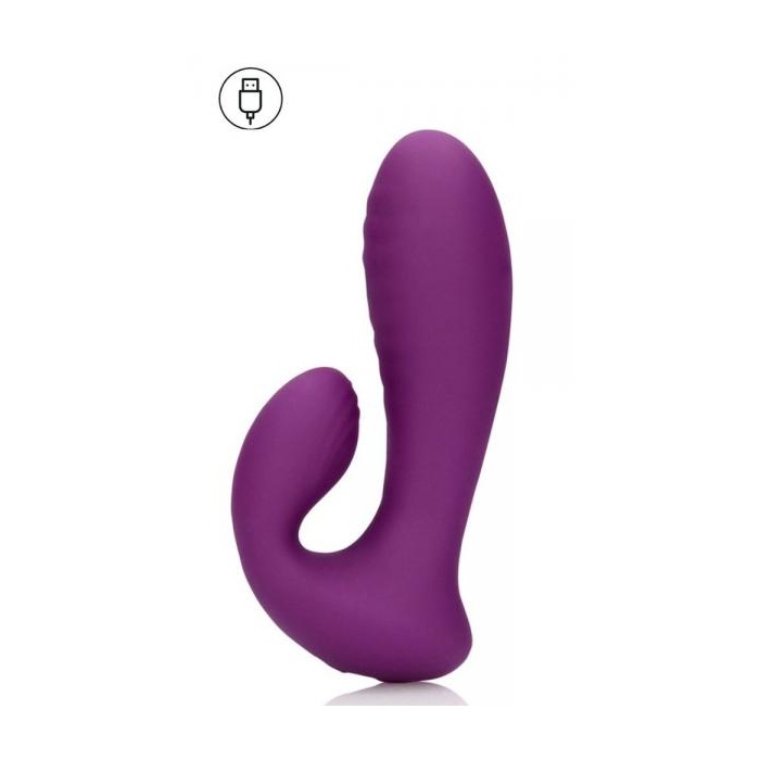 ULTRA SOFT SILICONE G-SPOT VIBRATOR PURPLE