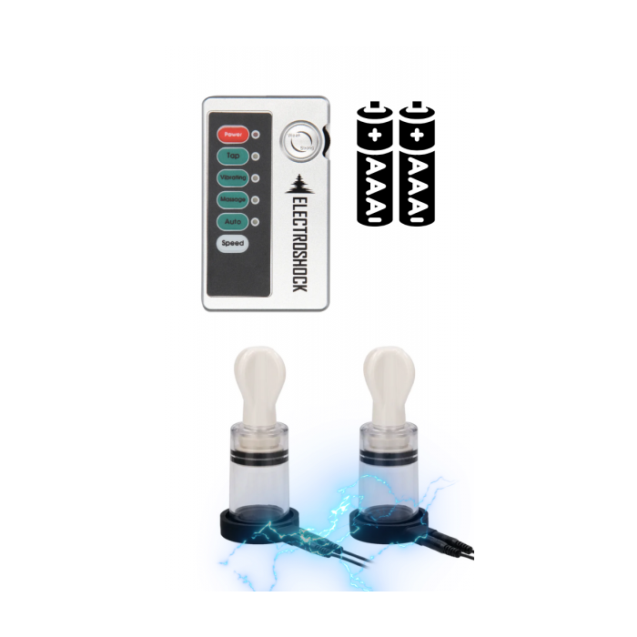 E-STIM BI-POLAR NIPPLE SUCKERS