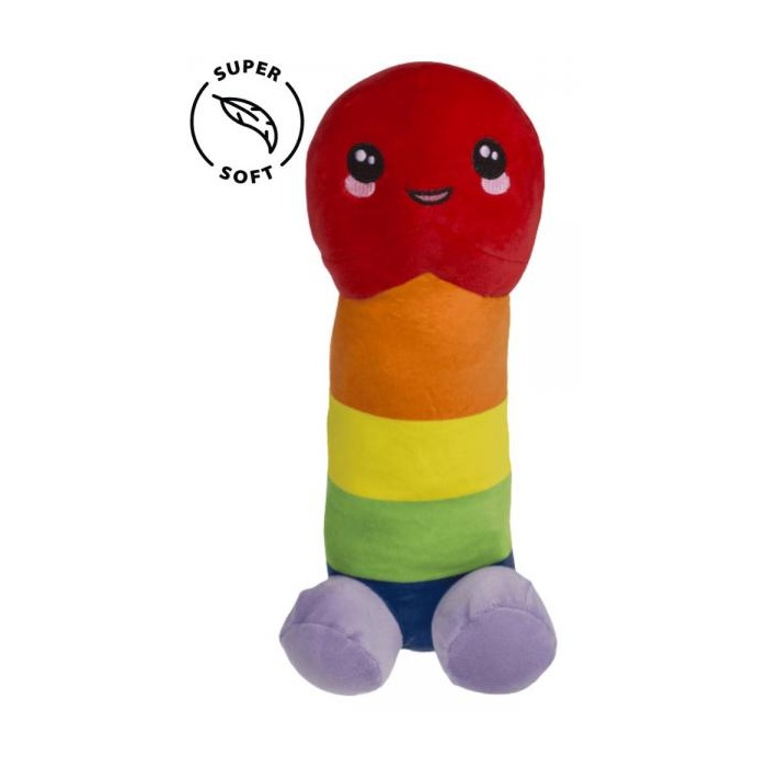 CUTE RAINBOW PENIS PLUSHIE 30cm