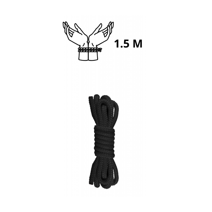 JAPANESE MINI ROPE 1,5m BLACK