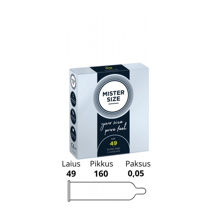 MISTER SIZE 49MM CONDOMS 3PCS