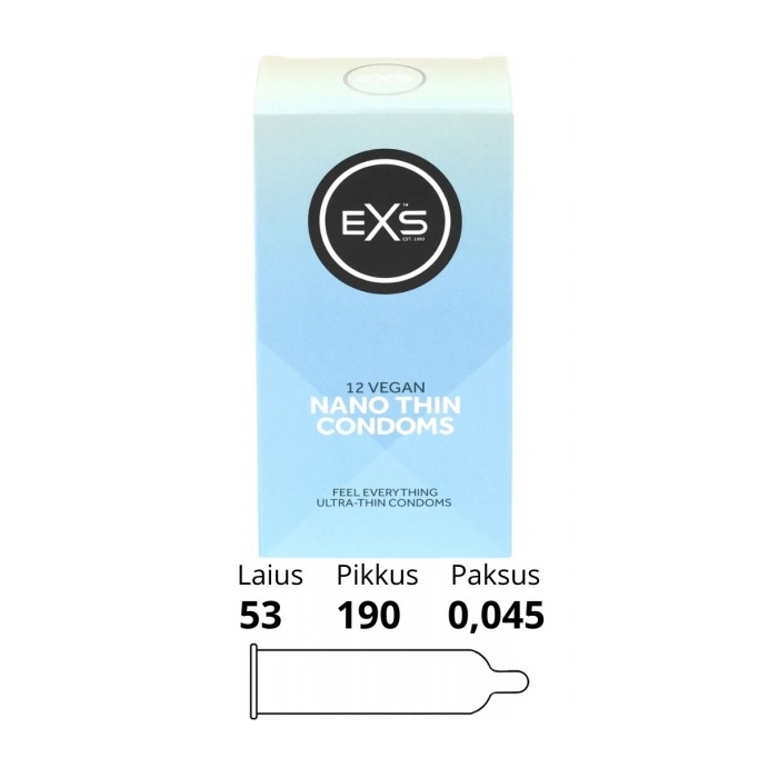 EXS NANO THIN CONDOMS 12TK.