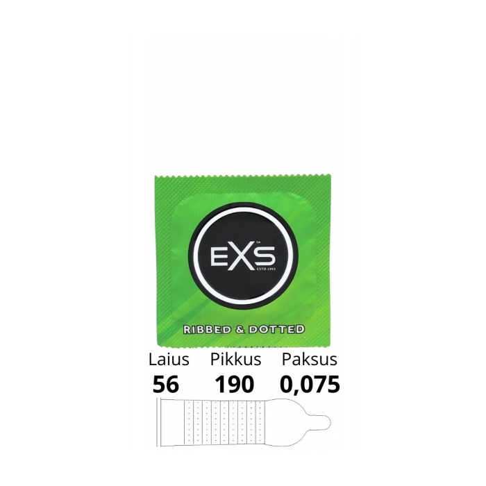 EXS RIBBED, DOTTED 1 TK.