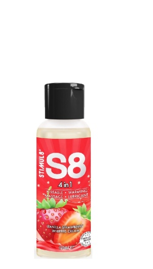 S8 4IN1 STRAWBERRY VANILLA WARMING LUBE 125ML