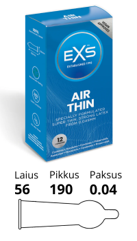 EXS AIR THIN CONDOMS 12 TK