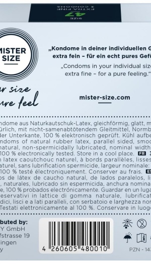MISTER SIZE 47MM CONDOMS 3PCS