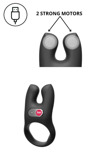 F NŌS VIBRATING COCK RING BLACK