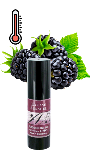 PHEROMONE HEATING MASSAGE OIL BLACKBERRY EXTASE SENSUAL 30ML