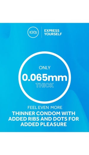 EXS RIBBED, DOTTED 3 TK.