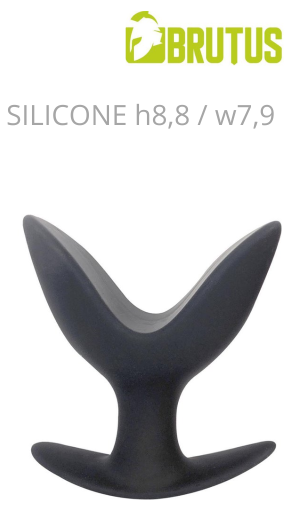 BRUTUS OPEN WIDE - SILICONE TWIN TIP BUTT PLUG M