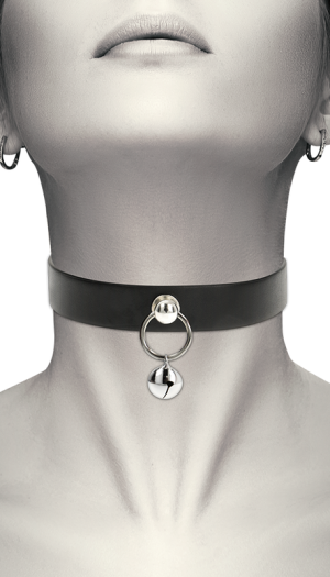 COQUETTE CHIC DESIRE HAND CRAFTED CHOKER JINGLE BELL