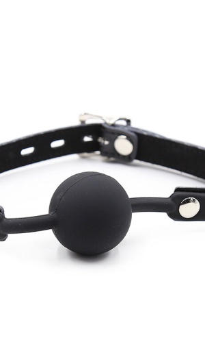 OHMAMA SILICONE BALL GAG WITH STRAP AND LOCK