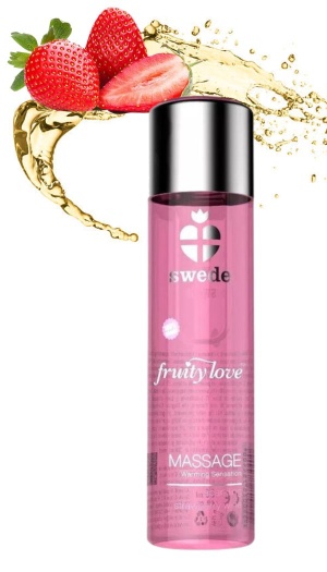 SWEDE WARMING MASSAGE LOTION Sparkling Strawberry Wine 120ml