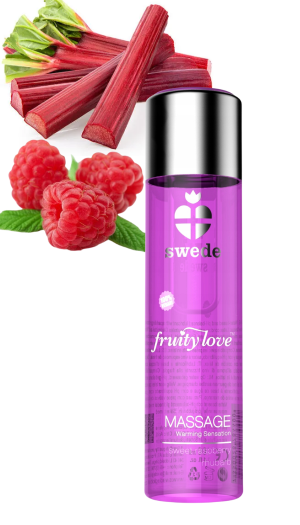 SWEDE WARMING MASSAGE LOTION Raspberry Rhubarb 120ml