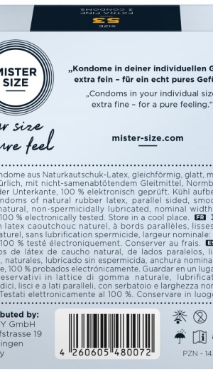 MISTER SIZE 53MM CONDOMS 3PCS