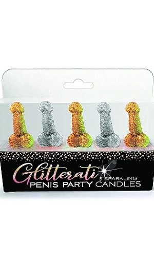 GLITTERATI PENIS CANDLE SET
