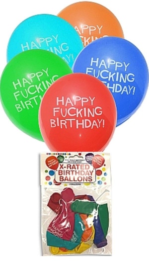 X-RATED BIRTHDAY BALLOONS