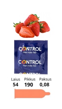 CONTROL CONDOM STRAWBERRY 1tk