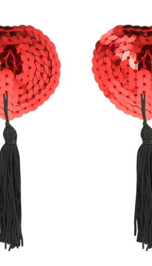 COQUETTE NIPPLE COVERS RED