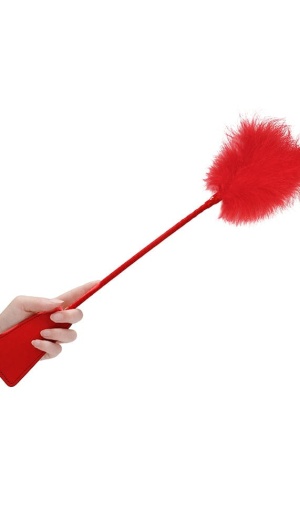 CROP WITH FEATHERS RED